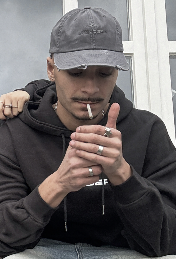 USED LOOK STAR CAP