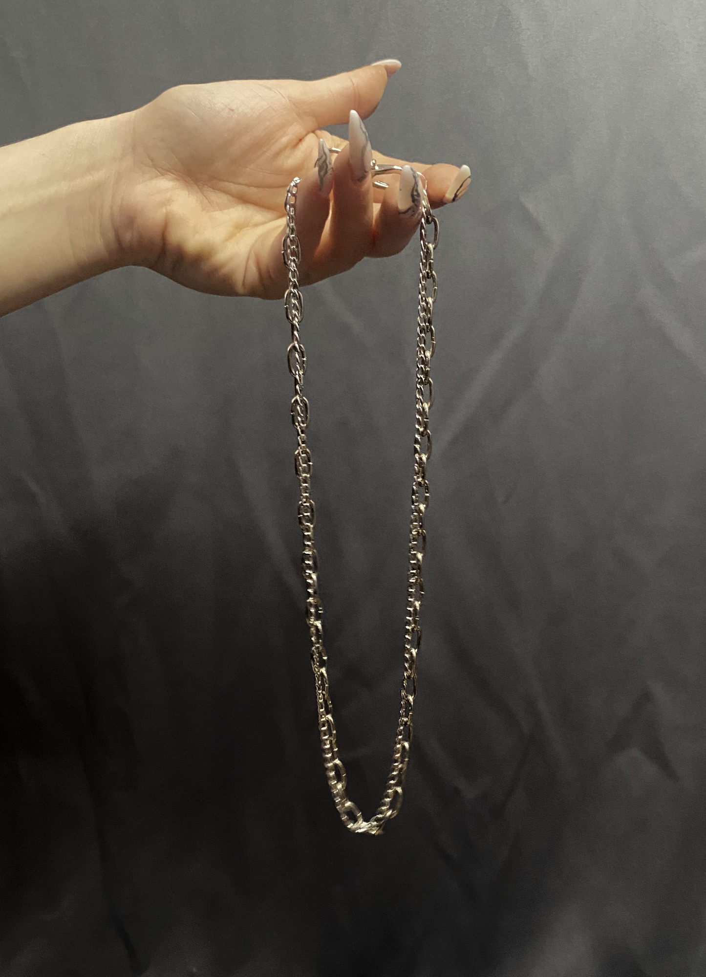 SMALL DOUBLE SILVER CHAIN