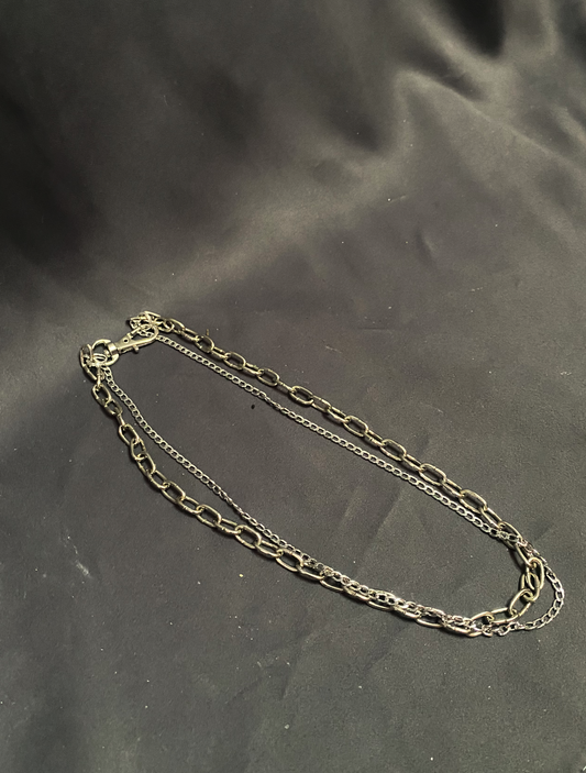 SMALL DOUBLE SILVER CHAIN