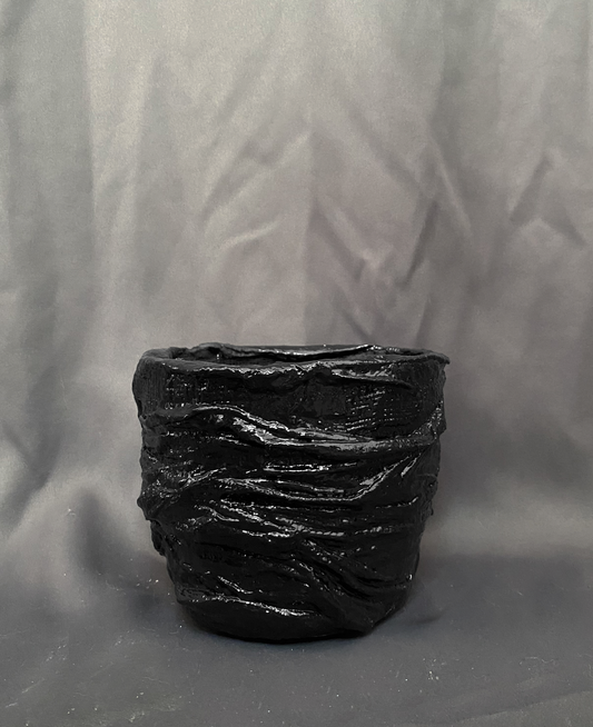 MEDIUM FLOWER POT BLACK