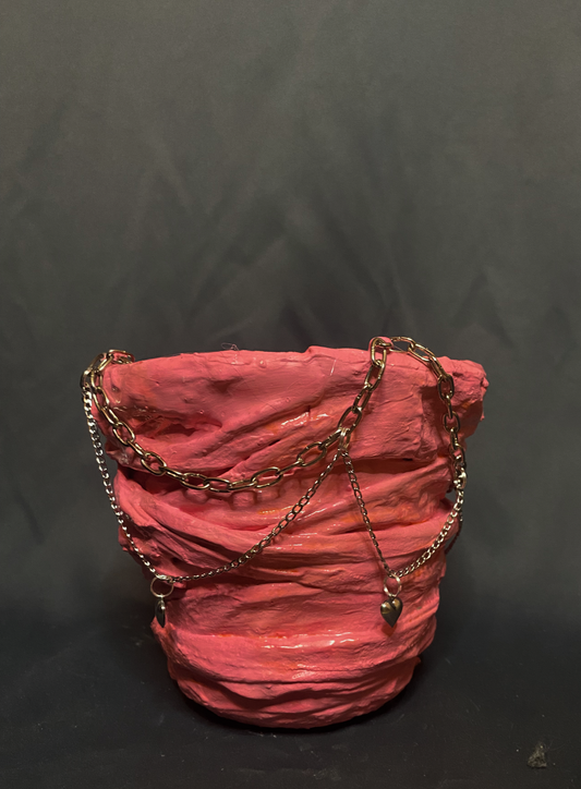 MEDIUM FLOWER POT PINK