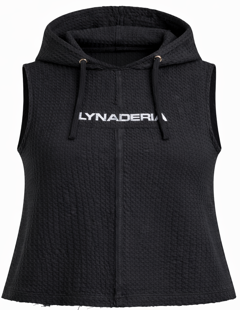 Crop waffle - Hoodtop