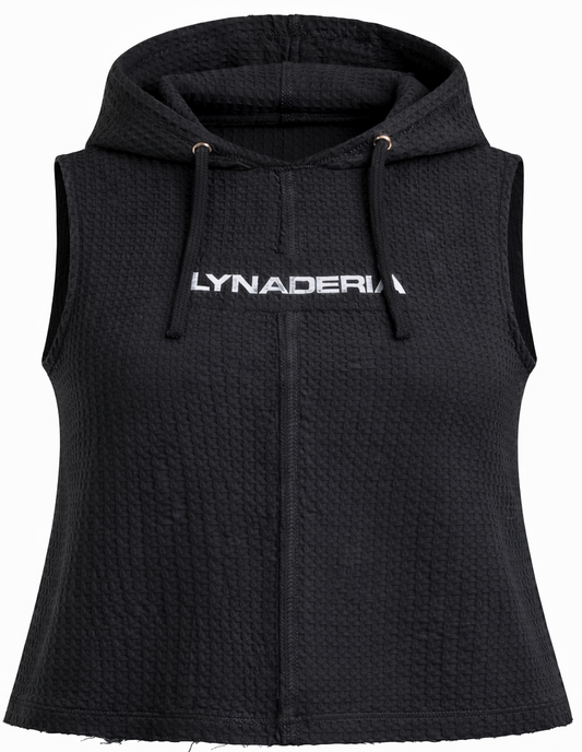 Crop waffle - Hoodtop