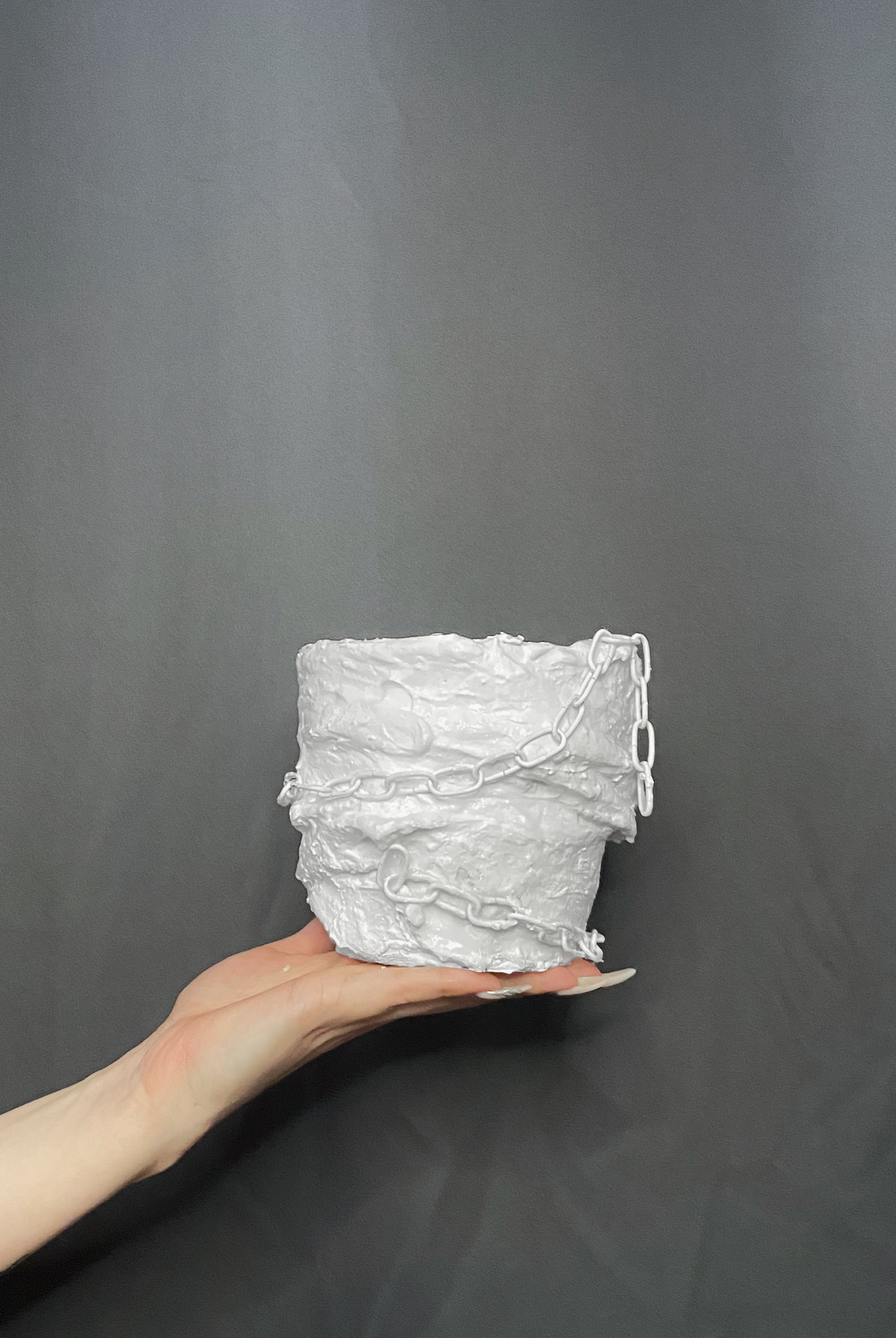 KETTENBLUMENTOPF WEISS