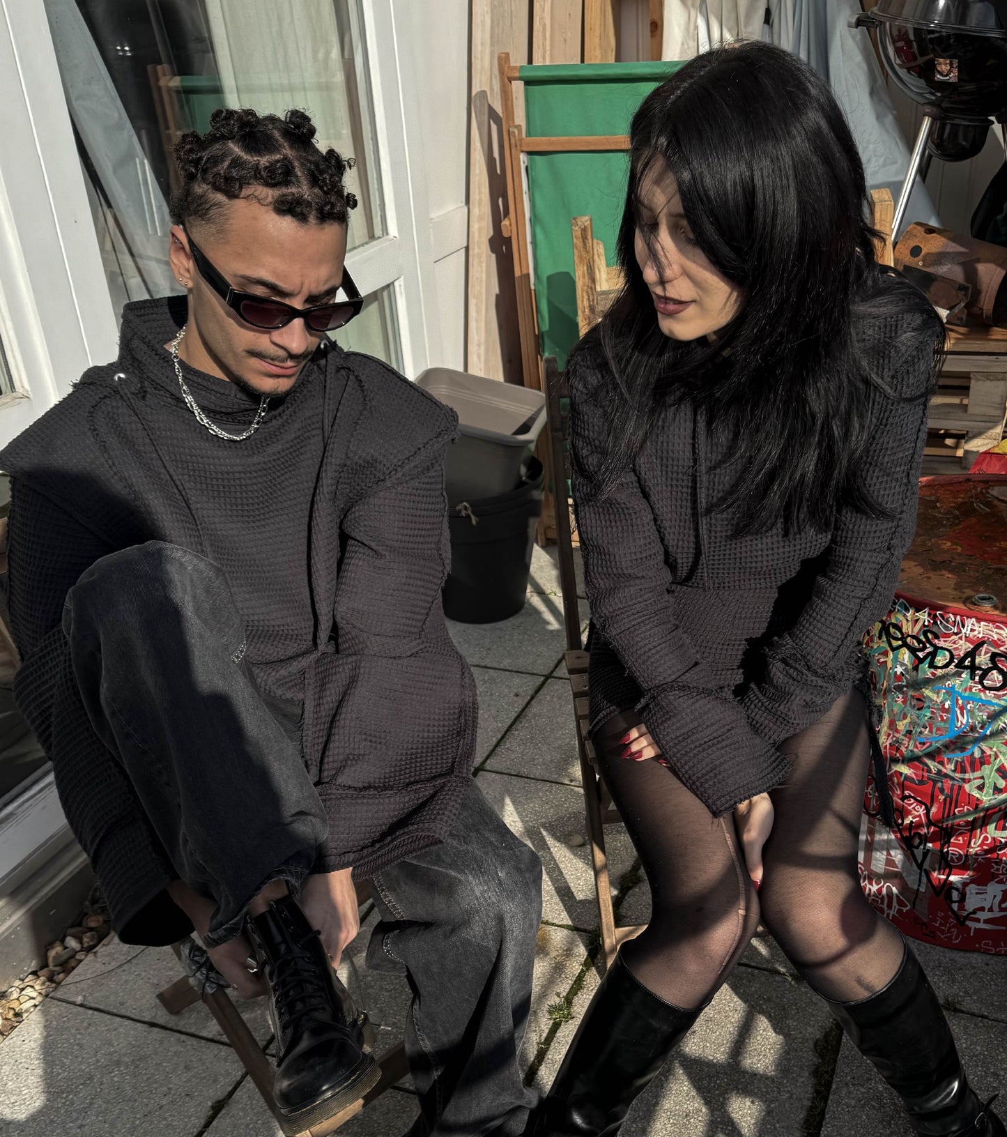 USED ​​LOOK HOODIE _001